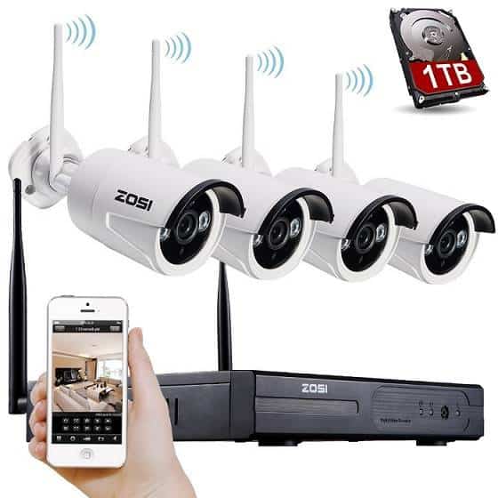 ZOSI 720p Wireless Outdoor IP Camera System | SecurityBros