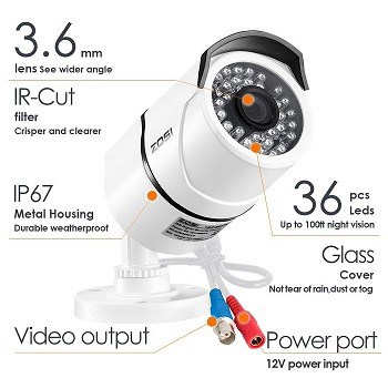 ZOSI 1080P 4 CH Surveillance Camera System Review