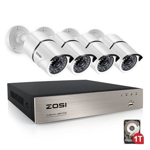 ZOSI 1080P 4 CH Surveillance Camera System Review
