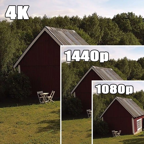 4K vs 1440p vs 1080p Security Cameras