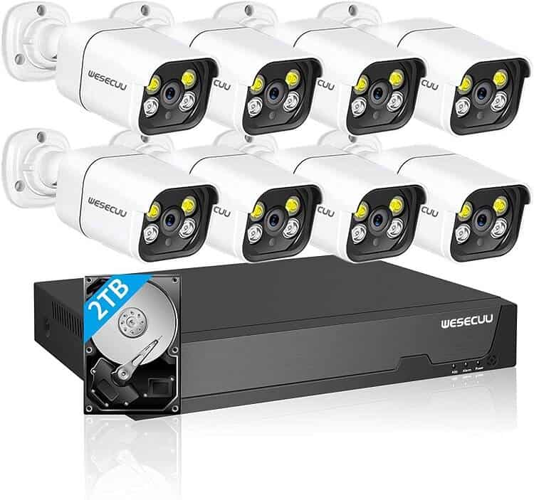 WESECUU Security Camera System Review with a 4K NVR and eight 2K cameras