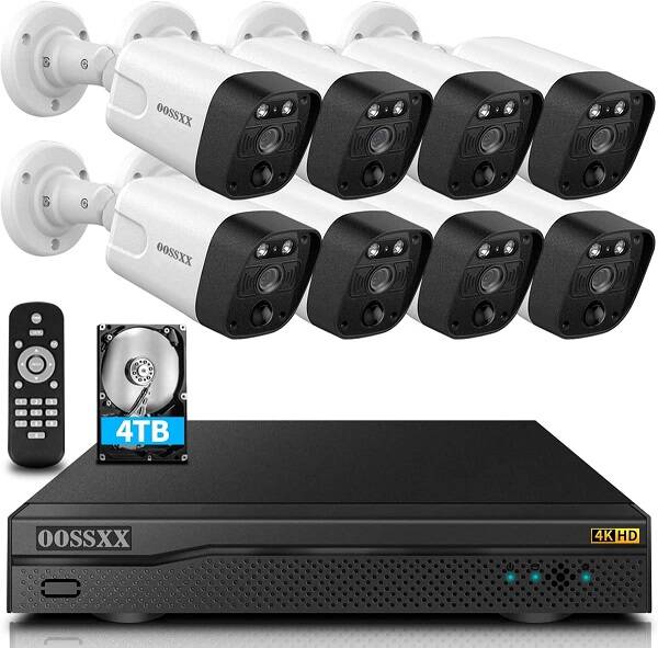 OOSSXX 4K 8MP POE Security Camera System Review
