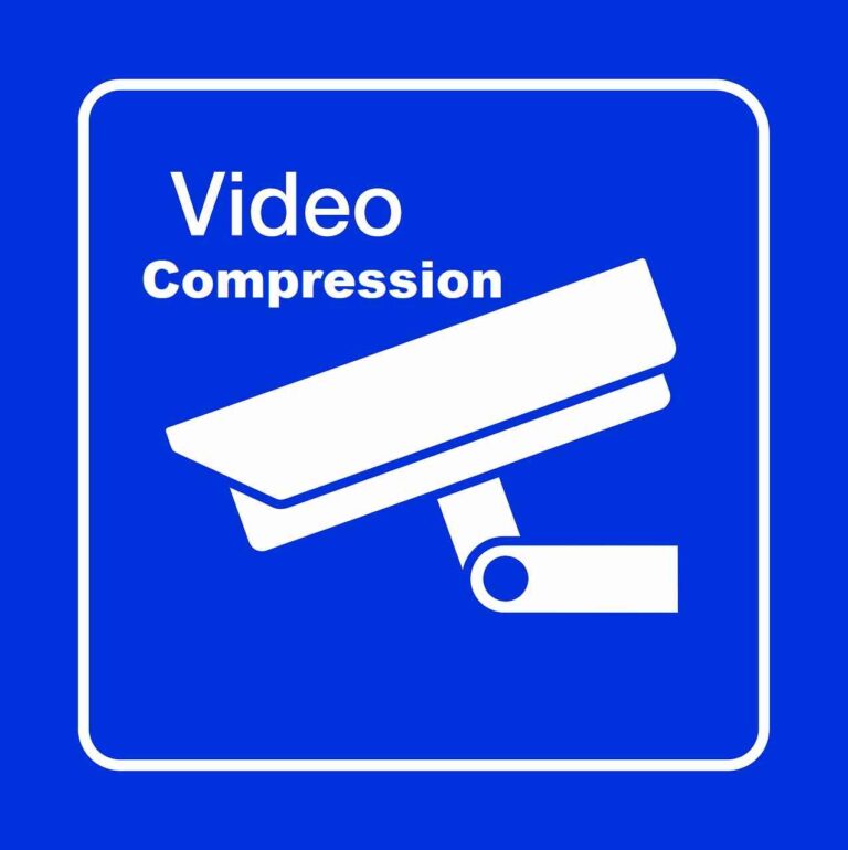 How does video compression impact security footage quality?